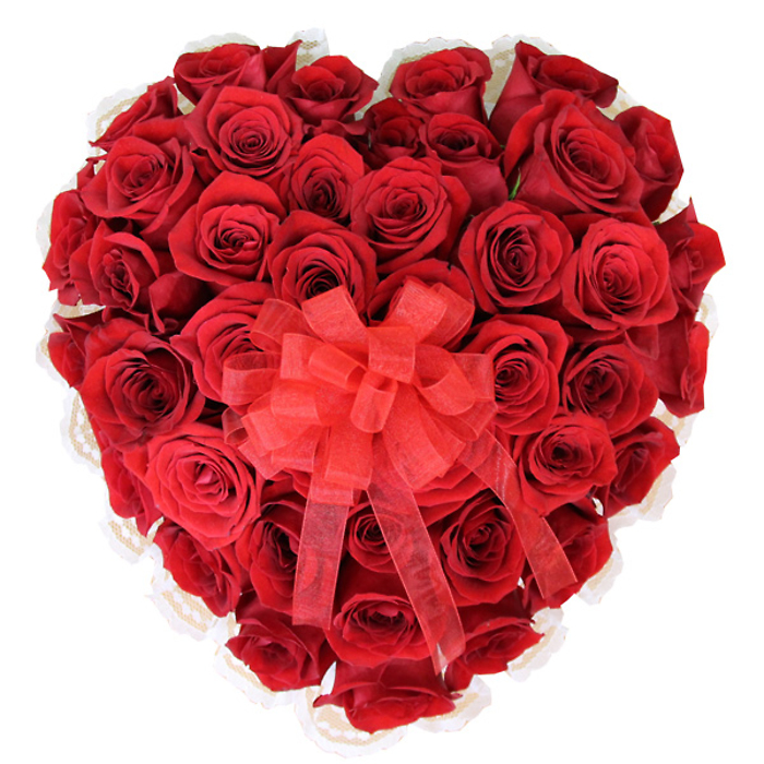 Rose Casket Heart