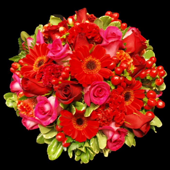 Fiery Red Bouquet