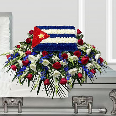 Cuban Flag Casket