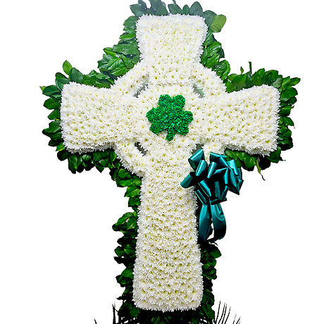 Celtic Cross With Shamrock